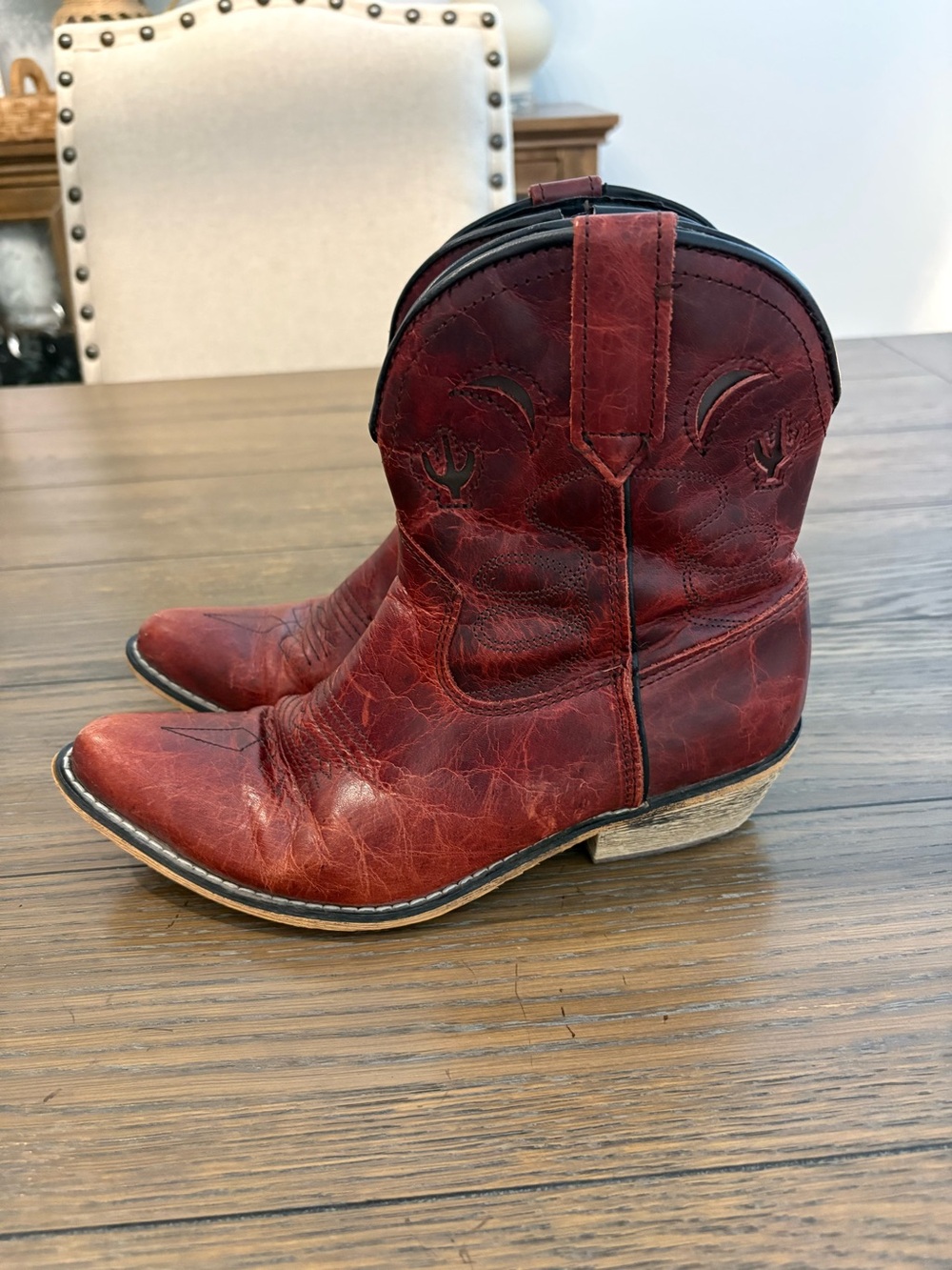 dingo western boots with leather upper Size 7 1/2